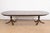 English Henkel Harris Georgian Solid Mahogany Double Pedestal Extension Dining Table, Newly Refinished For Sale - Image 3 of 12