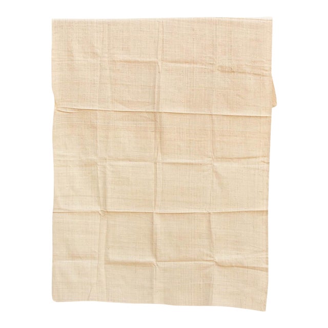 Organic Peace Silk Throw, Sandstone For Sale