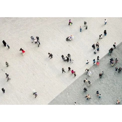 Urban Crowd' Contemporary Archival Color Photograph Print From the Original Negative by George Clerk - 20x16 For Sale - Image 4 of 4