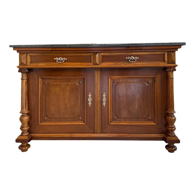 Antique Gründerzeit Column Sideboard For Sale