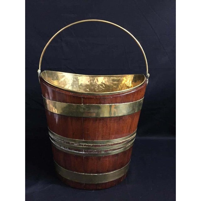 Wood 18th Century Mahogany and Brass Wine Cooler For Sale - Image 7 of 8
