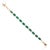13.08 Ctw Octagon Emerald 2.54 Ctw Diamond Tennis Bracelet For Sale - Image 4 of 6