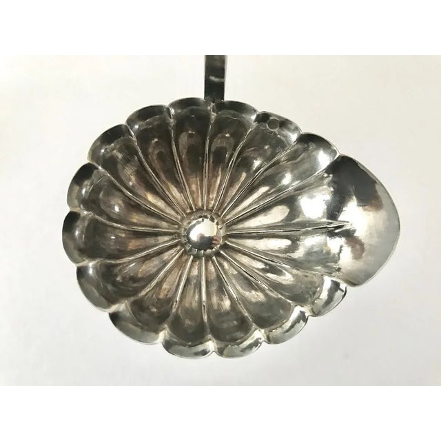 French Antique French Silver Toddy Ladle 18th Century Hallmark 950 Pure Sterling For Sale - Image 3 of 9