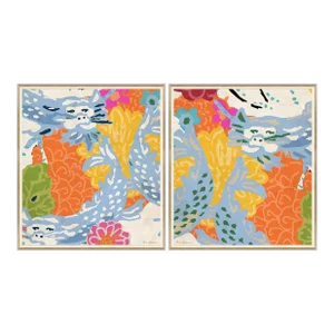 Dynasty East & West by Dana Gibson, Framed Art Prints - Set of 2