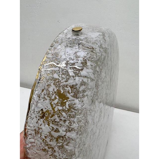 Mid-Century Modern Flush Mount in Ice Glass from Hillebrand, 1960s For Sale - Image 16 of 18