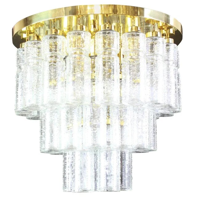 Large German Limburg Glass Chandelier, 1960s For Sale - Image 6 of 6