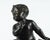 19th Century 19th-Century Patinated Bronze Sculpture of a Child Holding a Birdcage Based on a Design by Jean-Baptiste Pigalle, France For Sale - Image 5 of 9