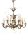 16th Century Two-Story Chandelier in Polished Brass For Sale