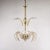 Mid-Century Modern MidCentury 24k Gold Infused and Rigaree Murano Frond Pendant Light For Sale - Image 3 of 12