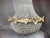 French 1970s French Louis XVI Gold Bronze Crystal Chandelier For Sale - Image 3 of 9