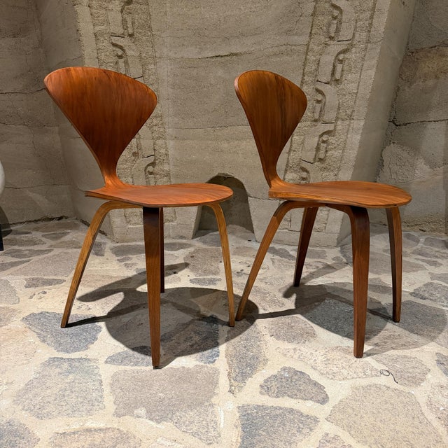 Wood Side Chairs Designed by Norman Cherner for Plycraft Mid-Century Modern For Sale - Image 7 of 7
