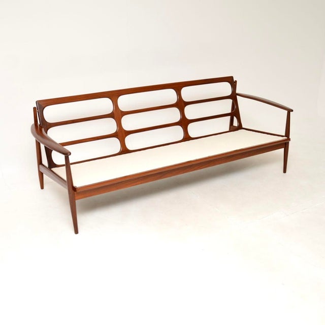Brown Vintage Danish Sofa in the style of Grete Jalk for France & Søn, 1960s For Sale - Image 8 of 13