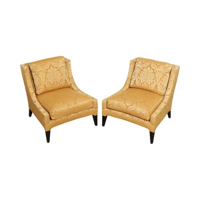 Late 20th Century Ferguson Copeland French Directoire Style Lounge Chairs - A Pair For Sale - Image 13 of 13