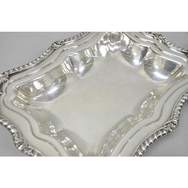 Vintage Canterbury English Regency Silver Plated Covered Vegetable Serving Dish For Sale - Image 10 of 14