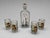 12 Pc, Polychrome Enamel-Painted Glass Liqueur Service, Continental C. 1920 For Sale - Image 10 of 10