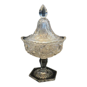 Rare Wheat Sheaf Compote Jam Jelly Jar W/Lid Cambridge/Imperial Glass 1908