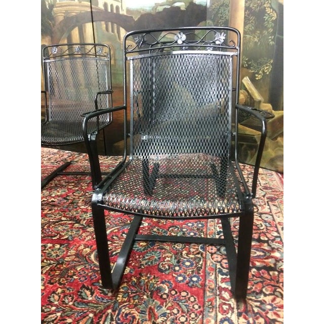 Vintage Salterini Style Patio Chairs, Set of Six For Sale - Image 9 of 11