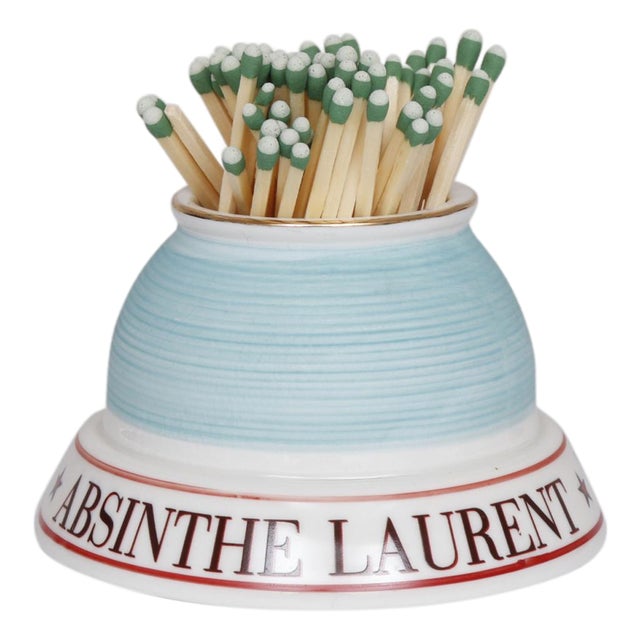 French Café Ceramic Match Striker For Sale