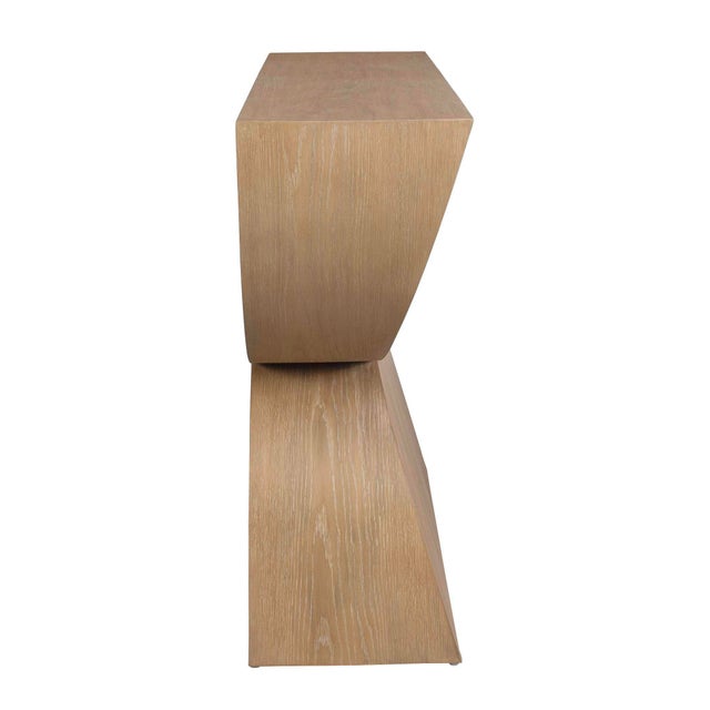 Ciano Modern Wood Console Table For Sale - Image 6 of 10