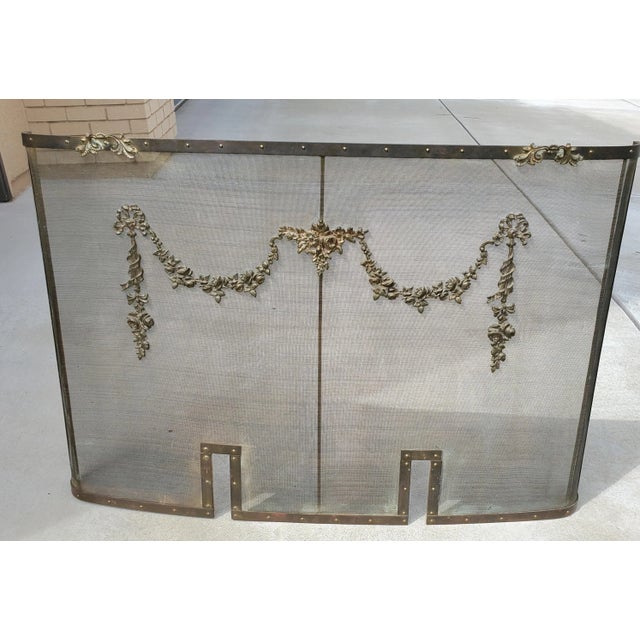 Antique French Fine Bronze 19th Century Fire Screen For Sale - Image 10 of 13
