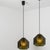 Swedish Green Tinted Glass & Brass Pendant Lamp attributed to Carl Fagerlund for Orrefors, 1960s For Sale - Image 14 of 18