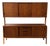 Vintage Danish Teak and Oak Two-Piece Floating Sideboard, Manner of Hans Wegner 1960s For Sale