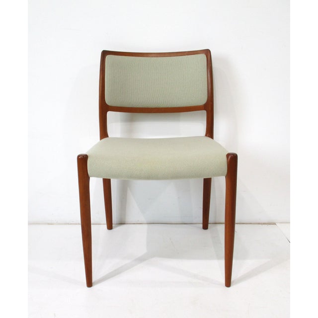 Mid-Century Modern Niels O. Moller Teak Upholstered Dining Chairs by j.l. Moller Denmark For Sale - Image 3 of 15