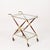 Gold Brass and Burgundy Lacquered Wood Bar Cart by Cesare Lacca, Italy, 1950s For Sale - Image 8 of 15