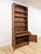 Wood Handmade Pine Walnut Tone Bookcase Desk Drawers Cabinet Antique Style For Sale - Image 7 of 16