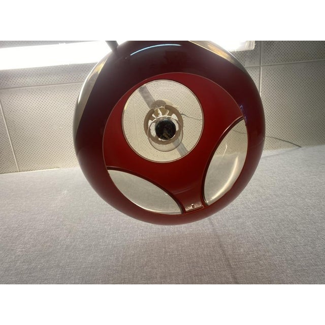 Vintage Colani Ufo Ceiling Lamp in Red Plastic from Massive, 1970s For Sale - Image 15 of 18