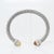 Metal David Yurman 7mm Sterling Silver, Citrine, & Diamond Classic Cable Bracelet For Sale - Image 7 of 15