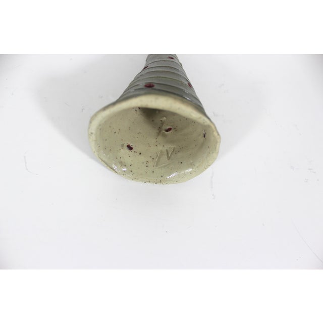 Vintage Studio Pottery Christmas Tree Tea Light Candleholder For Sale - Image 9 of 9