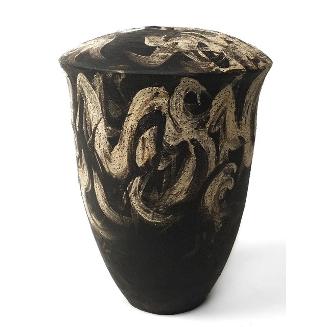 This one-of-a-kind handbuilt ceramic vessel by Los Angeles artist Beverly Morrison embodies the expressive heart of her...