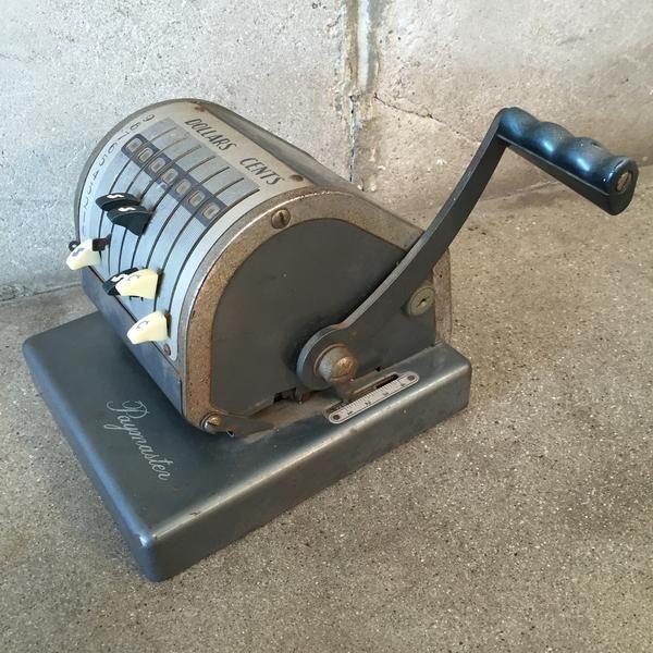 Vintage Paymaster Check Writing Machine Chairish