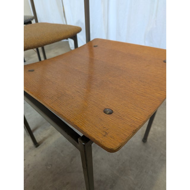 Vintage Industrial Dining Chairs from Stool Kamnik, 1970s, Set of 4 For Sale - Image 16 of 18