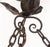 Amber Late 20th Century Art Deco Textured Glass and Iron Pendant Light For Sale - Image 8 of 8