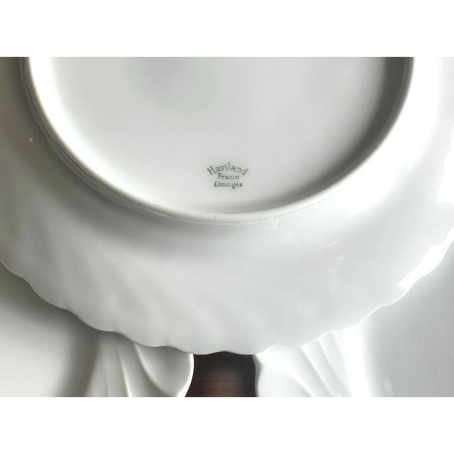 Limoges Porcelain Dessert Plates with Torse Pattern from Haviland Manufacture, France, 1890s, Set of 10 For Sale - Image 5 of 5
