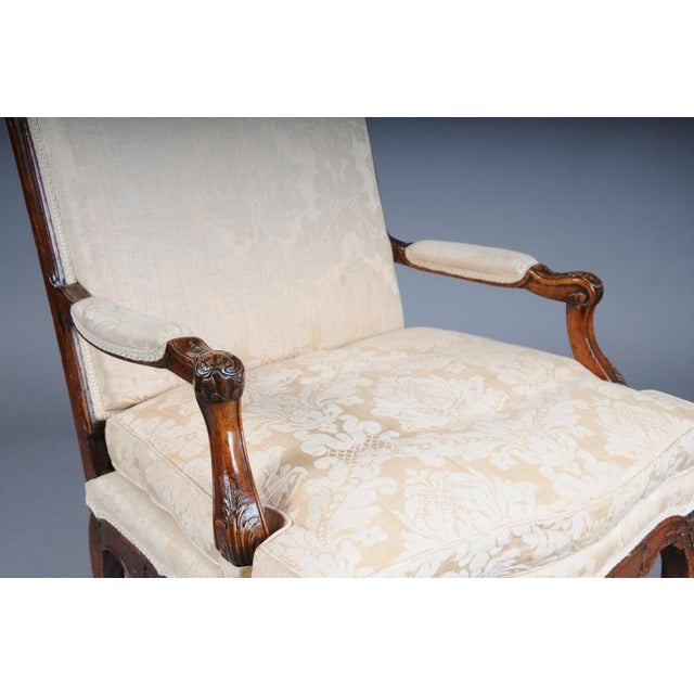 20th Century Louis XV French Oak Armchair For Sale - Image 5 of 18