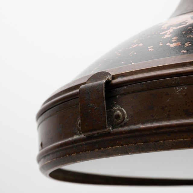 1920s French Copper Industrial Pendant Lamp For Sale - Image 13 of 18