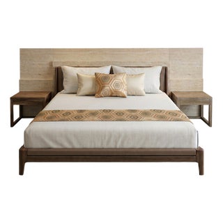 Japanese Ceremonial Silk Bed Runner Set by Renaras, Set of 4 For Sale