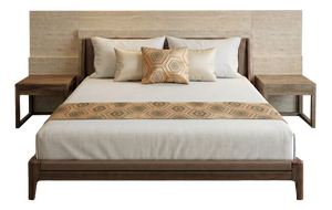 Japanese Ceremonial Silk Bed Runner Set by Renaras, Set of 4
