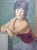 Marc Rebierre, Portrait of a French Girl, 1960s, Oil Painting on Canvas, Framed For Sale - Image 12 of 14
