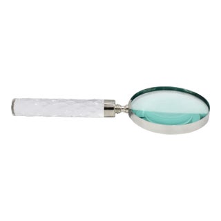 Vintage Lucite Handle Magnifying Glass For Sale