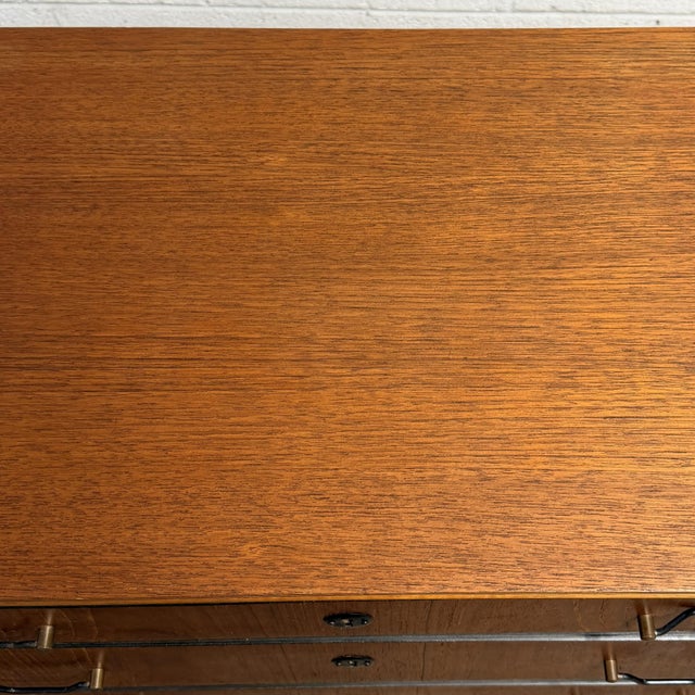 Mid 20th Century Danish Modern Teak and Beech Six-Drawer Chest, Circa 1950s For Sale - Image 5 of 8