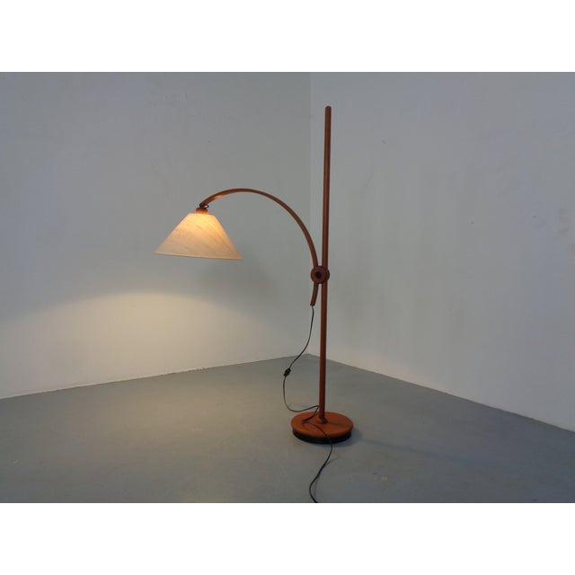 Wood Adjustable Teak Floor Lamp from Domus, Germany, 1970s For Sale - Image 7 of 18