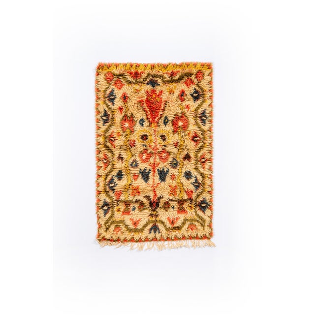 Scandinavian Art Nouveau Rya Rug For Sale - Image 5 of 5