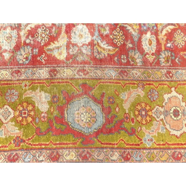 Antique Persian Mahal Rug. 9'8'x 11' For Sale - Image 10 of 17