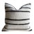 Vintage Rug Pillow Cover With Stripes For Sale