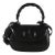 Black Monochrome Boarded Dyana Lux Medium Bamboo 1947 Top Handle Bag For Sale