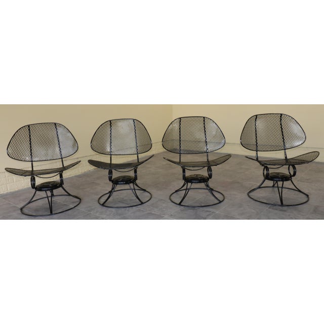 A striking five-piece outdoor set by Homecrest, dating to the mid-1960s. The set includes four sculptural “Casino” lounge...